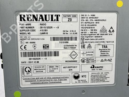 Radio RENAULT MEGANE IV Hatchback (B9A/M/N_) 1.6 dCi 165 | BP23762063E6 