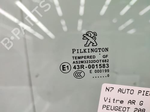 Rear left door window PEUGEOT 208 I (CA_, CC_) 1.5 BlueHDI 100 | BP23729987C20