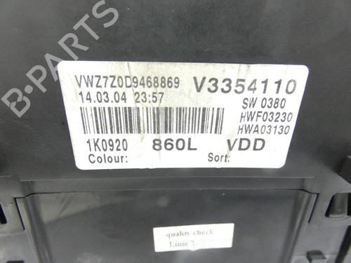 Used Instrument cluster VW GOLF V (1K1) 1.9 TDI (105 hp) 23696169