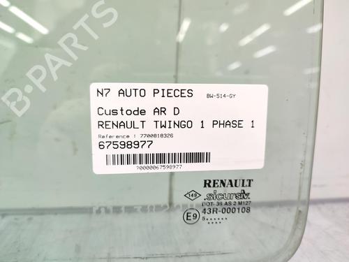 Used Rear right quarter glass Rear right quarter glass RENAULT TWINGO I (C06_) 1.2 (C063, C064) (55 hp) 23677015 23677015