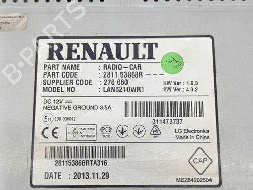 Radio RENAULT CLIO IV (BH_) 1.5 dCi 90 | BP23707319E6 