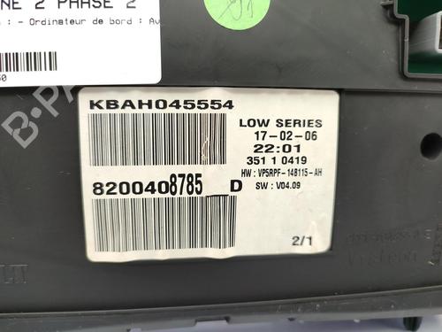 Instrument cluster RENAULT MEGANE II (BM0/1_, CM0/1_) 1.5 dCi (BM1E, CM1E) | BP23733079C47 