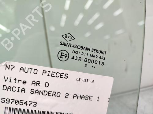 Rear right door window DACIA SANDERO II 1.5 dCi | BP23706021C21