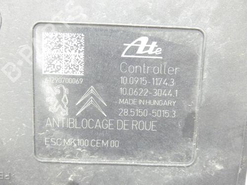 Used ABS pump PEUGEOT 208 I (CA_, CC_) 1.4 HDi (68 hp) 23701527
