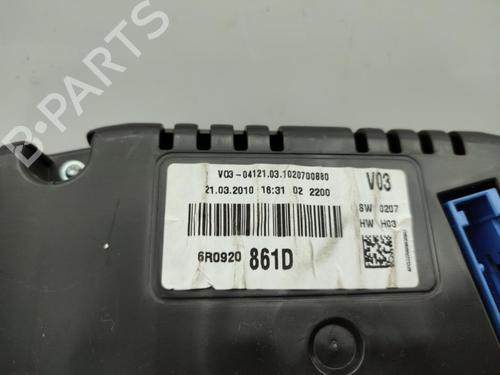 Instrument cluster VW POLO V (6R1, 6C1) 1.6 TDI | BP23709637C47 