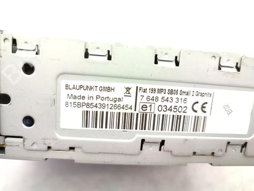 Radio FIAT GRANDE PUNTO (199_) 1.3 D Multijet | BP23730713E6 