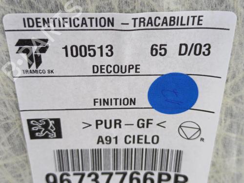 Interiør taket PEUGEOT 208 I (CA_, CC_) 1.2 VTI 82 (82 hp) 23728865