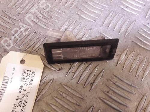 Used Licence plate light RENAULT SCÉNIC III (JZ0/1_) 1.6 dCi (JZ00, JZ12) (130 hp) 23726248