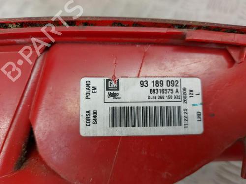 Left taillight OPEL CORSA D (S07) 1.3 CDTI (L08, L68) | BP23659497C34 