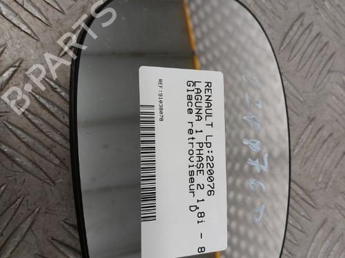 Used Right mirror glass RENAULT LAGUNA I (B56_, 556_) 1.8 (94 hp) 23659783