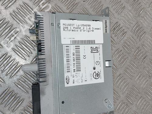 Used Radio PEUGEOT 208 I (CA_, CC_) 1.6 HDi / BlueHDi 75 (75 hp) 27715418