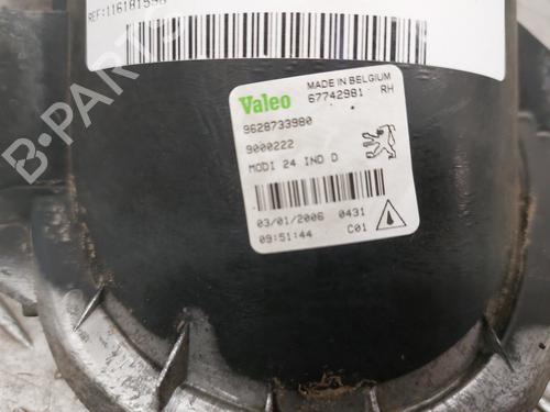 Højre Foran Tågelygte PEUGEOT 206 SW (2E/K) 1.4 HDi | BP30590285C31