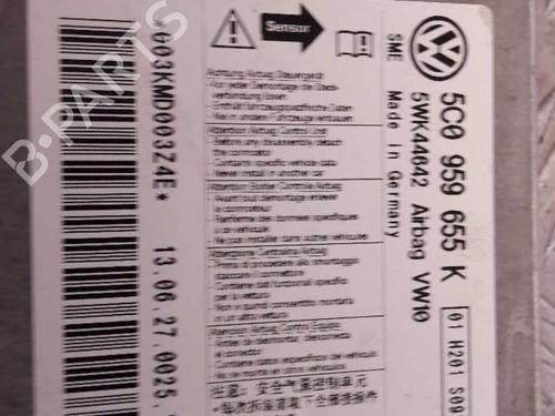 Kollisjonspute styreenhet VW JETTA IV (162, 163, AV3, AV2) 1.4 TSI Hybrid (170 hp) 23724191