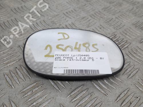 Used Right mirror glass PEUGEOT 206 Hatchback (2A/C) 2.0 HDI 90 (90 hp) 30804451