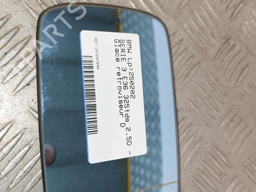 Used Right mirror glass BMW 3 (E36) 325 tds (143 hp) 26584620