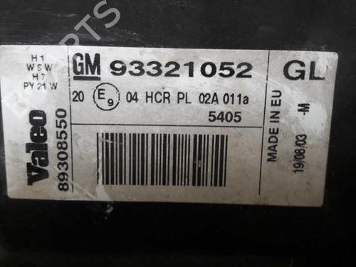 Left headlight OPEL MERIVA A MPV (X03) 1.7 CDTI (E75) | BP23716888C28 