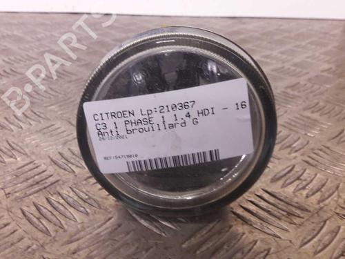 Used Left front fog light CITROËN C3 I (FC_, FN_) 1.4 16V HDi (90 hp) 23656478