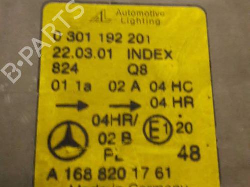 Used Left headlight Left headlight MERCEDES-BENZ A-CLASS (W168) A 160 CDI (168.006) (75 hp) 23656744 23656744