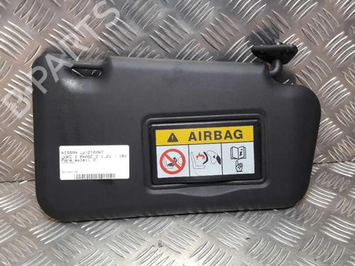 Used Right sun visor NISSAN JUKE (F15) 1.2 DIG-T (115 hp) 23716764