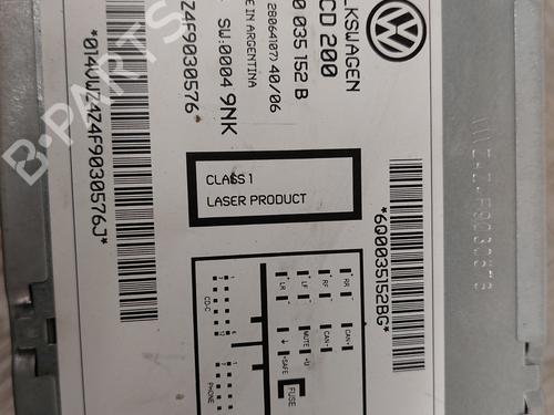 Radio VW POLO (9N_, 9A_) 1.4 TDI | BP23747869E6 