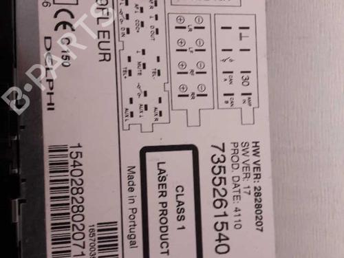 Used Radio Radio FIAT PUNTO EVO (199_) 1.3 D Multijet (199AXC1A, 199BXC1A, 199AXT1A, 199BXT1A) (75 hp) 24852728 24852728