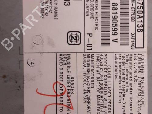 Radio PEUGEOT 4007 (VU_, VV_) 2.2 HDi | BP24851820E6 