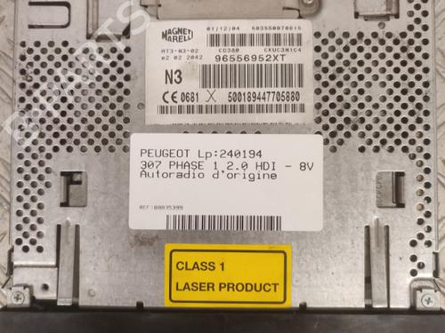 Radio PEUGEOT 307 (3A/C) 2.0 HDi 90 | BP23659616E6 
