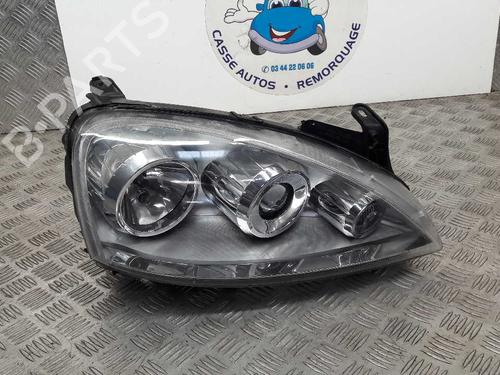Used Right headlight OPEL CORSA C (X01) 1.3 CDTI (F08, F68) (70 hp) 23736409