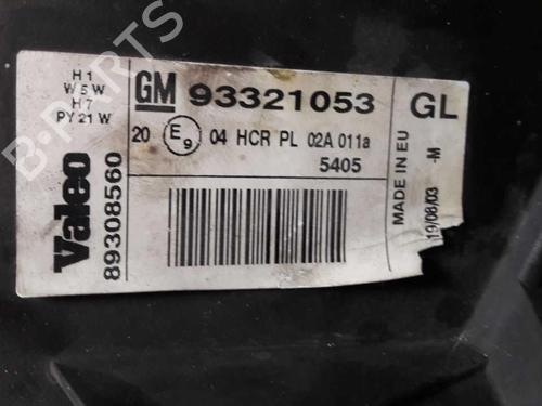 Højre forlygte OPEL MERIVA A MPV (X03) 1.7 CDTI (E75) | BP23716887C29 