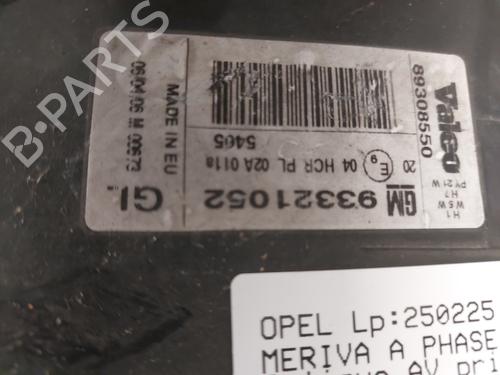 Left headlight OPEL MERIVA A MPV (X03) 1.7 CDTI (E75) | BP27835424C28 