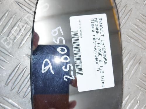 Used Right mirror glass RENAULT MEGANE II (BM0/1_, CM0/1_) 1.5 dCi (BM1F, CM1F) (86 hp) 24502282