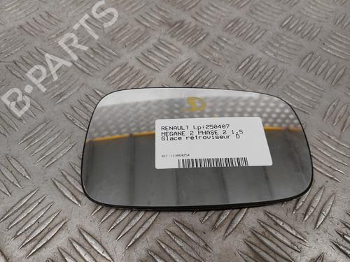 Used Right mirror glass RENAULT MEGANE II (BM0/1_, CM0/1_) 1.5 dCi (BM1E, CM1E) (106 hp) 29395607