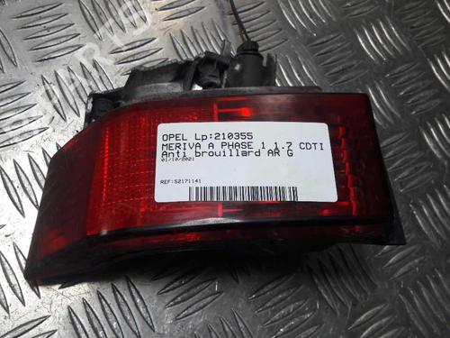 Used Rear fog light OPEL MERIVA A MPV (X03) 1.7 CDTI (E75) (100 hp) 23717107