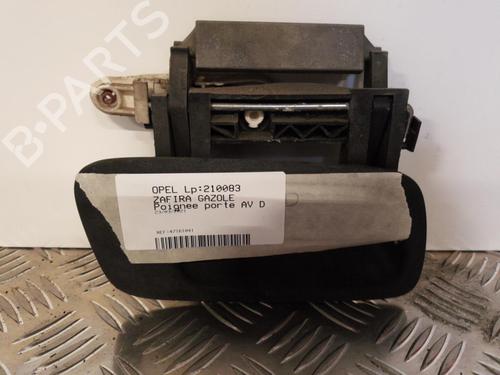 Used Front right exterior door handle OPEL ZAFIRA A MPV (T98) 2.0 DTI 16V (F75) (101 hp) 23655616