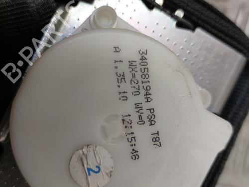 Used Rear center seatbelt Rear center seatbelt PEUGEOT 5008 (0U_, 0E_) 1.6 HDi (110 hp) 29431636 29431636