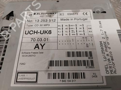 Bilradio OPEL MERIVA A MPV (X03) 1.7 CDTI (E75) | BP30101380E6