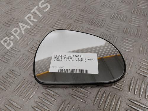 Used Right mirror glass PEUGEOT 308 I (4A_, 4C_) 1.6 HDi (92 hp) 28576889