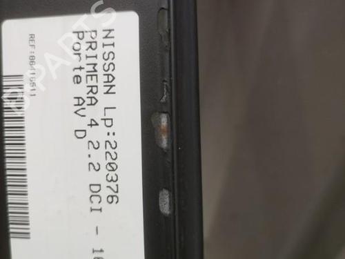 Right front door NISSAN PRIMERA Hatchback (P12) 2.2 Di | BP23744568C3 