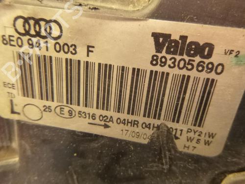 Left headlight AUDI A4 B6 Avant (8E5) 1.9 TDI | BP24242576C28 