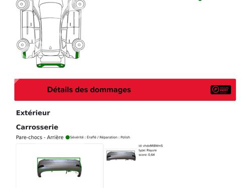 Rear bumper VOLVO S40 II (544) 1.6 D | BP31591130C8 