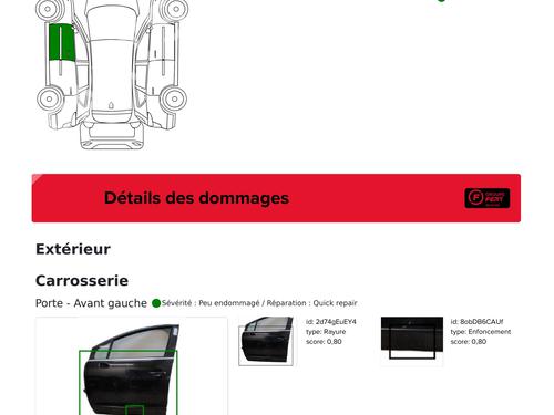 Left front door PEUGEOT 5008 (0U_, 0E_) 1.6 HDi | BP32145595C2