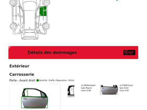 Right front door CITROËN DS3 (SA_) 1.6 HDi 110 | BP31355914C3