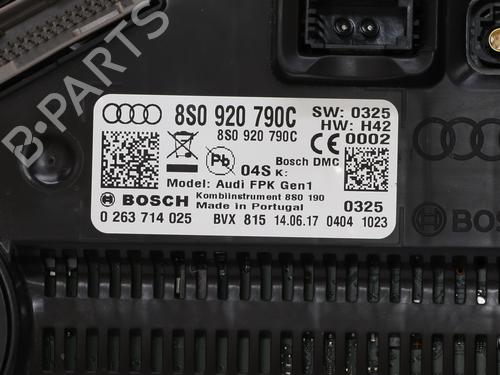 Used Instrument cluster Instrument cluster AUDI TT (FV3, FVP) 1.8 TFSI (180 hp) 32780365 32780365