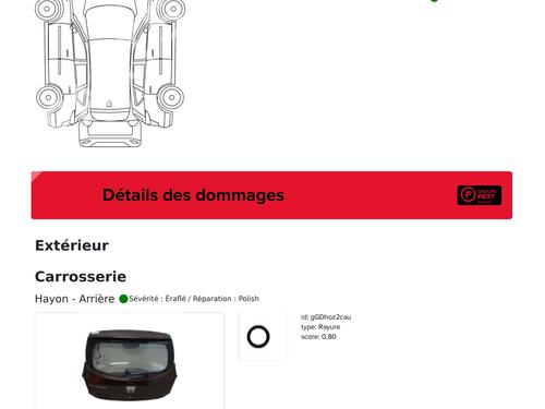 Tailgate DACIA SANDERO II 1.0 SCe 75 (B8JC, B8JD, B8NC) | BP32217520C6 