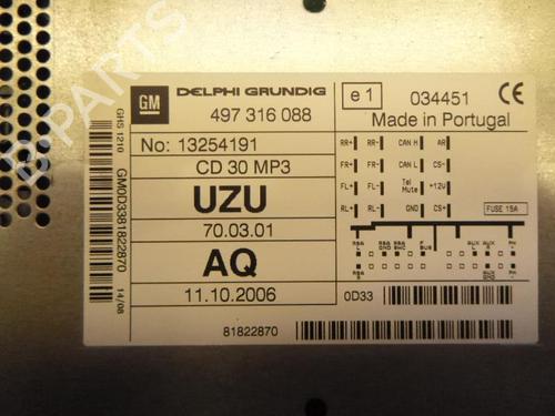 Radio OPEL CORSA D (S07) 1.3 CDTI (L08, L68) | BP24240989E6 - Image 2