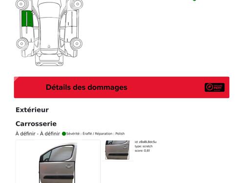 Left front door PEUGEOT PARTNER Tepee 1.6 HDi 16V | BP24242659C2 