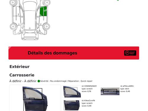 Right front door DACIA SANDERO 1.4 (BS0C, BS0A, BS0G, BS1F, BS0E) | BP31825446C3 