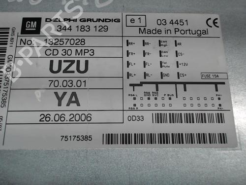 Bilradio OPEL CORSA D (S07) 1.3 CDTI (L08, L68) | BP24251579E6 