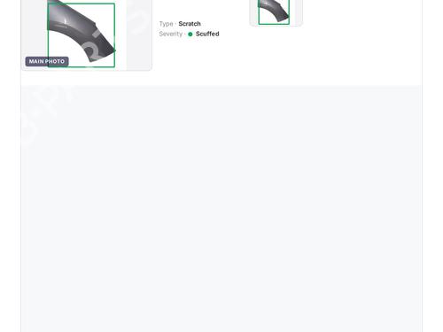 Used Right front fenders Right front fenders PEUGEOT 308 SW I (4E_, 4H_) 1.6 HDi (112 hp) 40051018 40051018