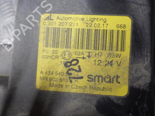 Venstre forlygte SMART FORFOUR (454) 1.1 (454.033) | BP24246421C28 